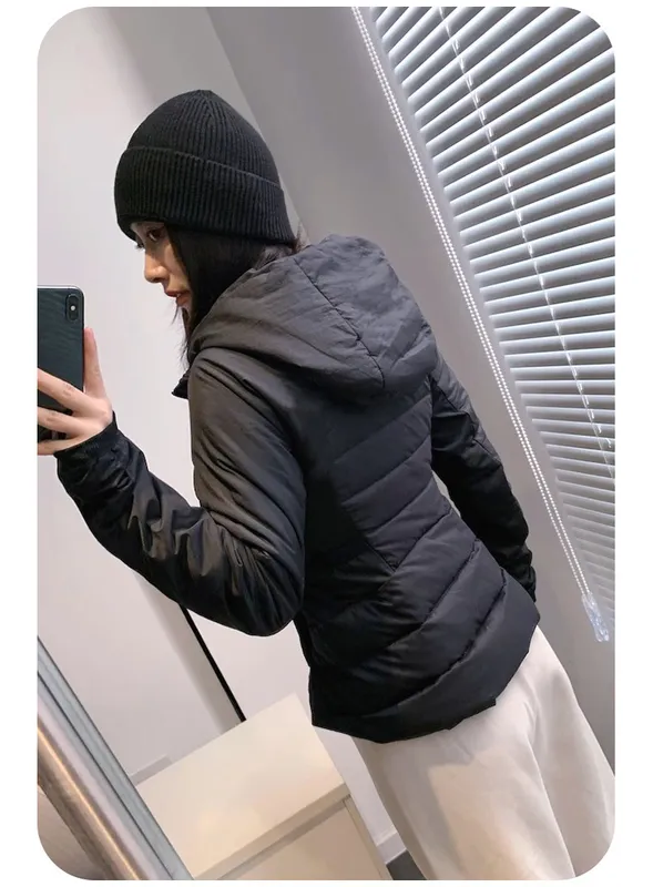 2024 Nuevo chaqueta down Fit Slim Colector corriendo al aire libre Sports Sports Down Jacket Women Searwear Streetwear