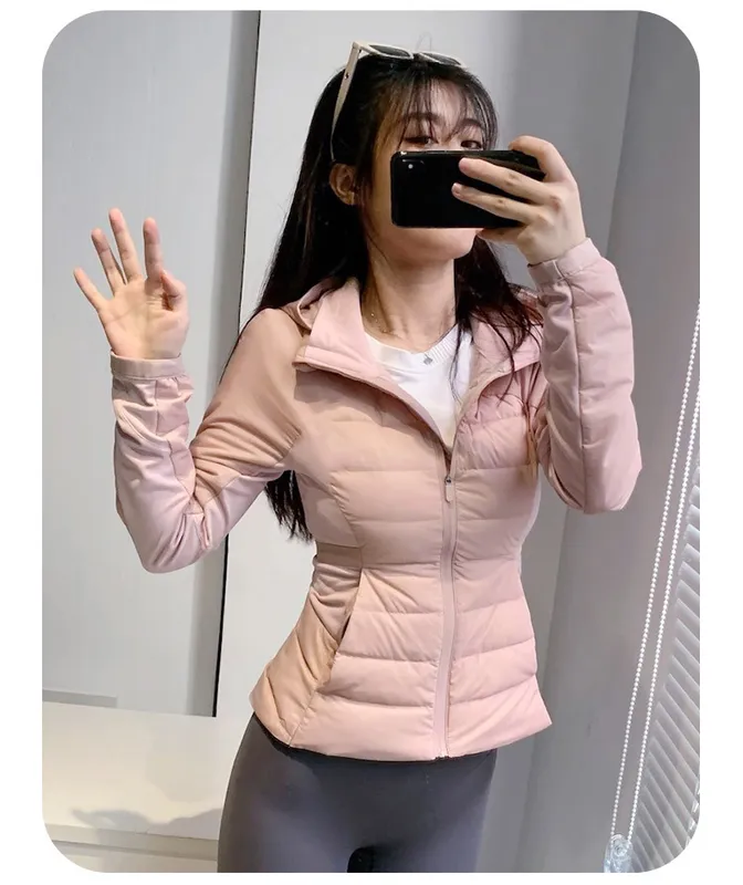 2024 Nuevo chaqueta down Fit Slim Colector corriendo al aire libre Sports Sports Down Jacket Women Searwear Streetwear