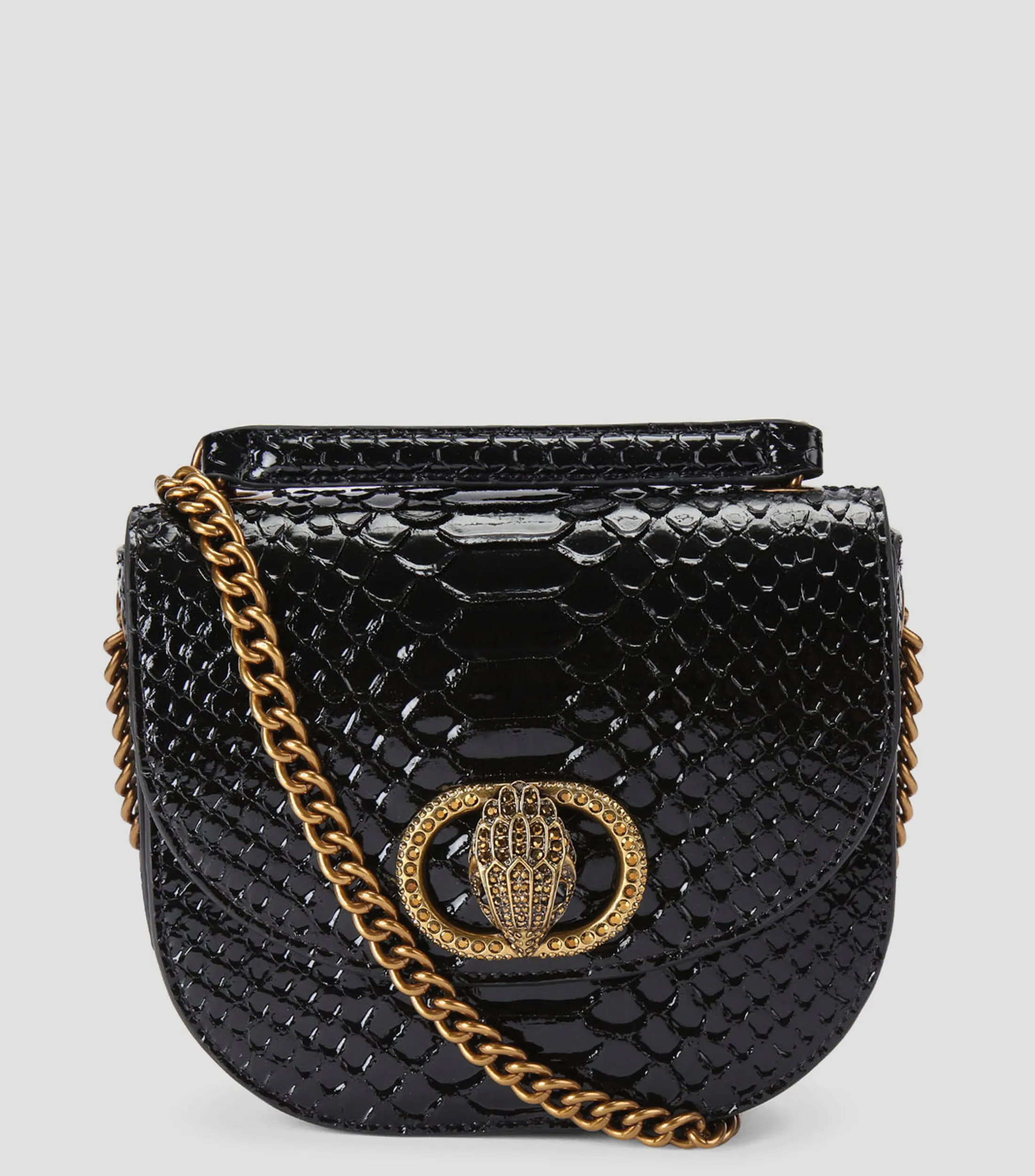 9355_Kurt Geiger Bolso Crossbody en Piel Saddle Chelsea Mujer