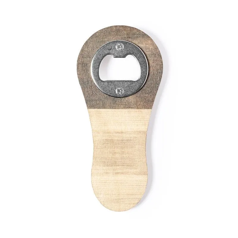 Abridor magnético corporativo madera Samary