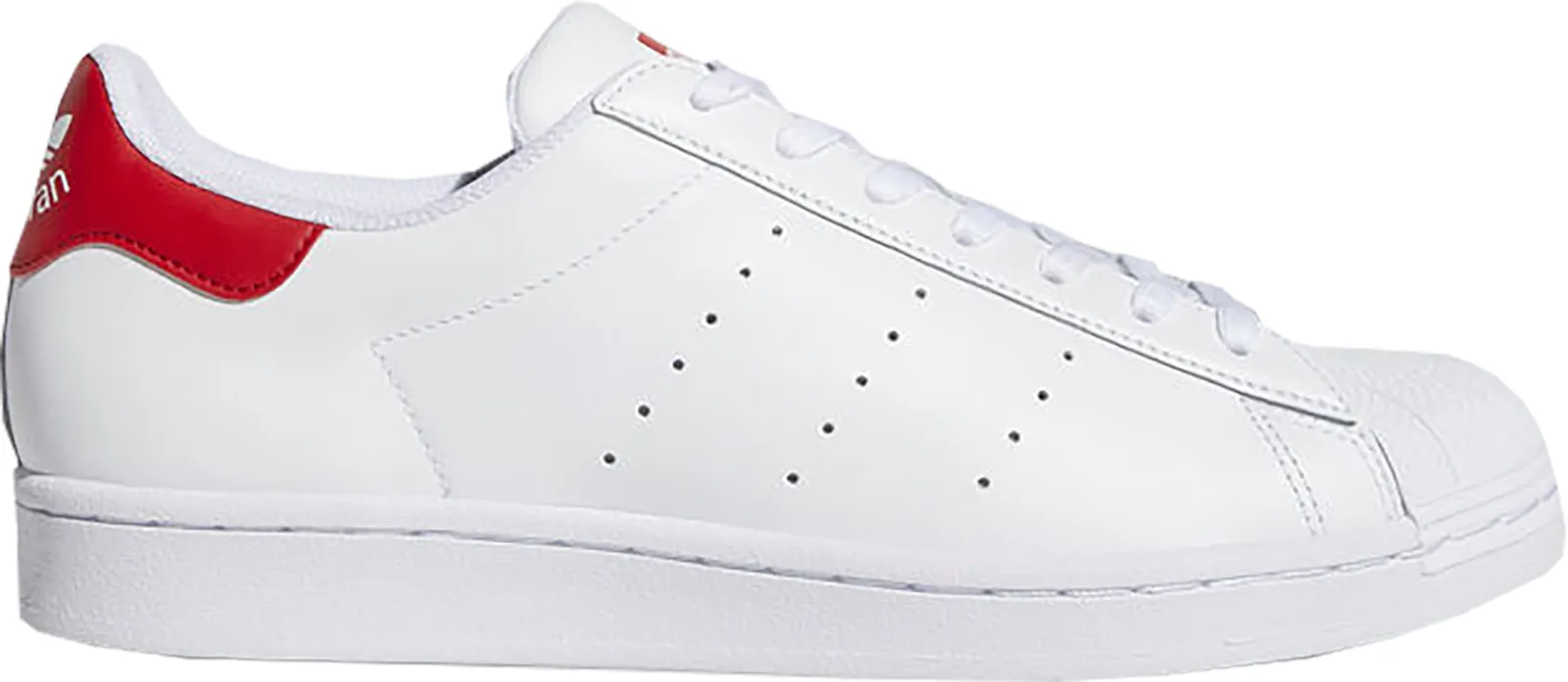 adidas Originals Superstan White Scarlet W