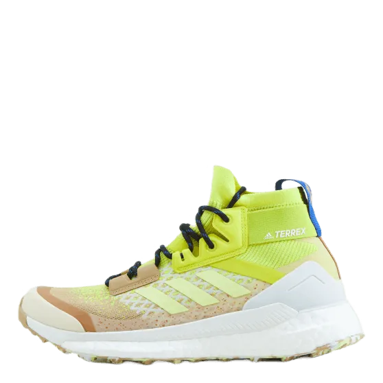 Adidas Terrex Free Hiker Primeblue Hiking Shoes Beige Tone / Pulse Yellow / Acid Yellow