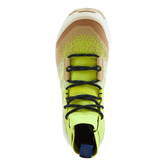 Adidas Terrex Free Hiker Primeblue Hiking Shoes Beige Tone / Pulse Yellow / Acid Yellow