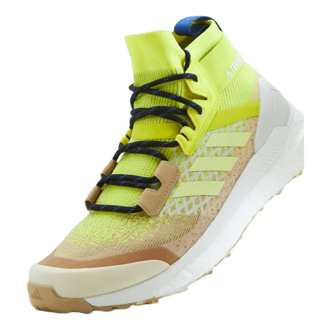 Adidas Terrex Free Hiker Primeblue Hiking Shoes Beige Tone / Pulse Yellow / Acid Yellow