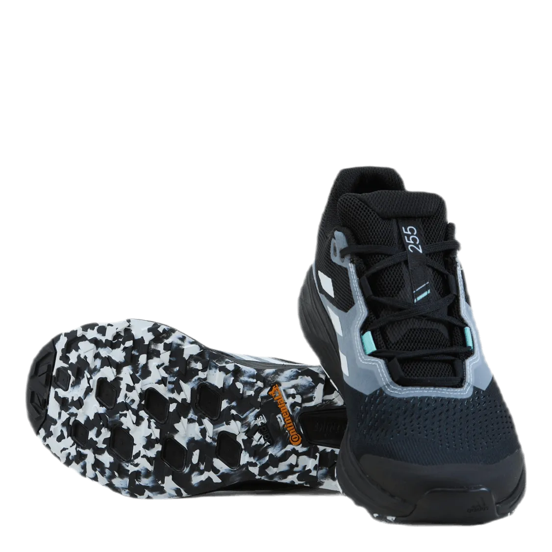 Adidas Terrex Two Flow Trail Running Shoes Core Black / Crystal White / Clear Mint