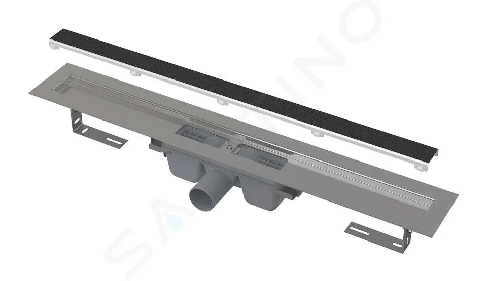 ALCADRAIN CANALETAS DE DESAGüE  CANALETA DE DUCHA MARBLE 850 CM, PARA BALDOSAS, CON REJILLA, ACERO INOXIDABLE APZ15850