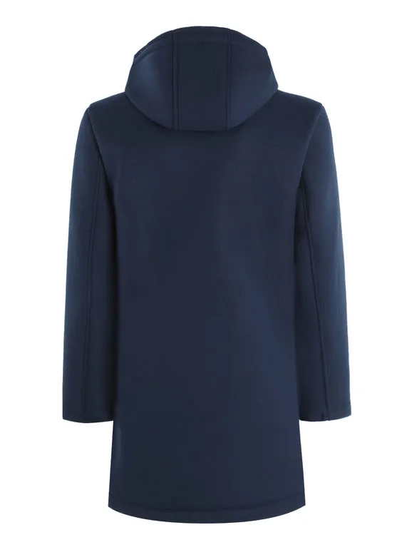 Ange Wear Abrigo de tela para hombre con capucha.