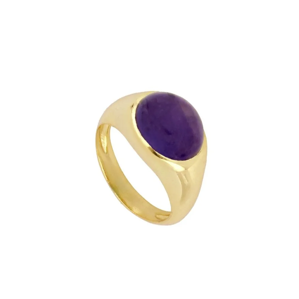 Anillo Avela Amatista Oro