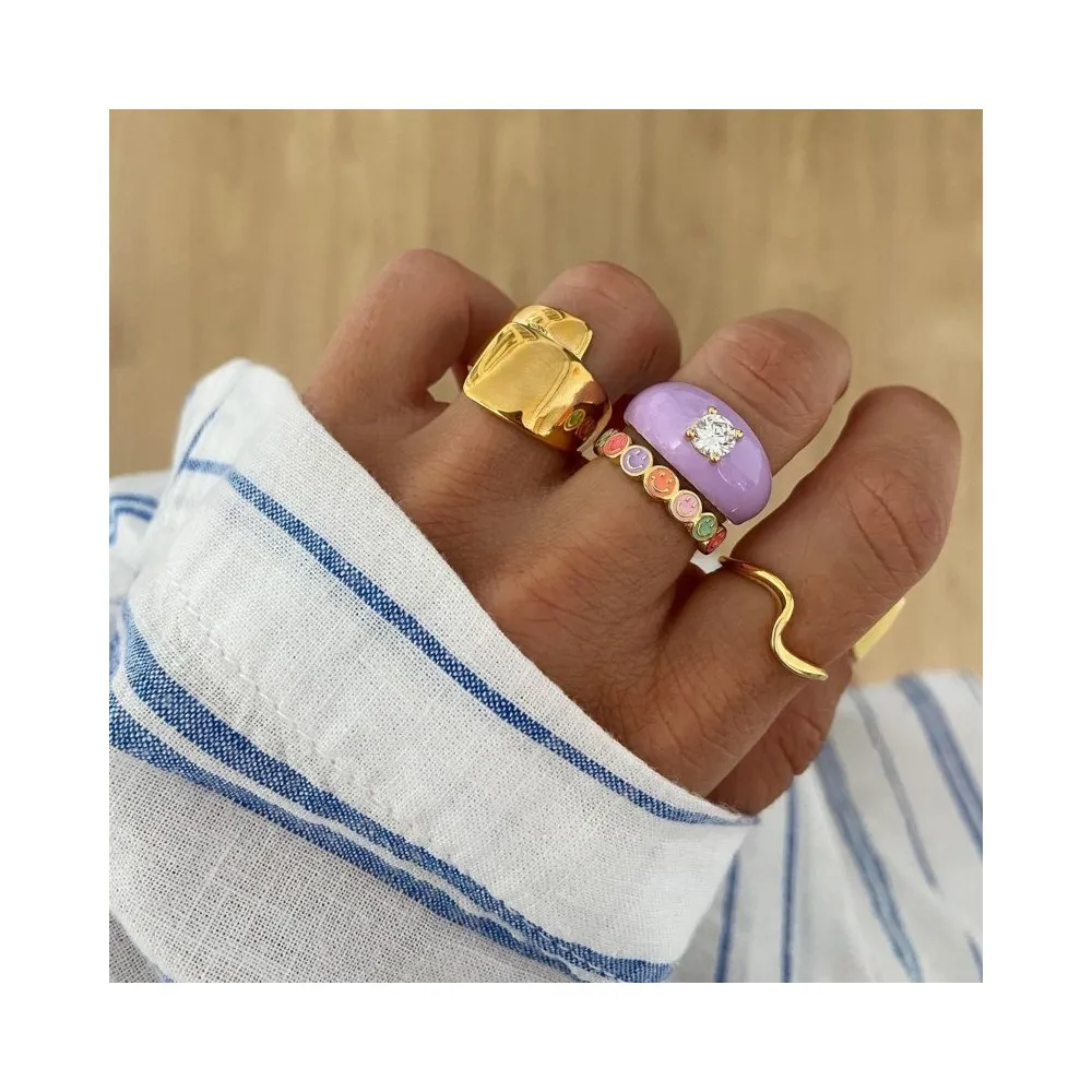 Anillo Waves Oro