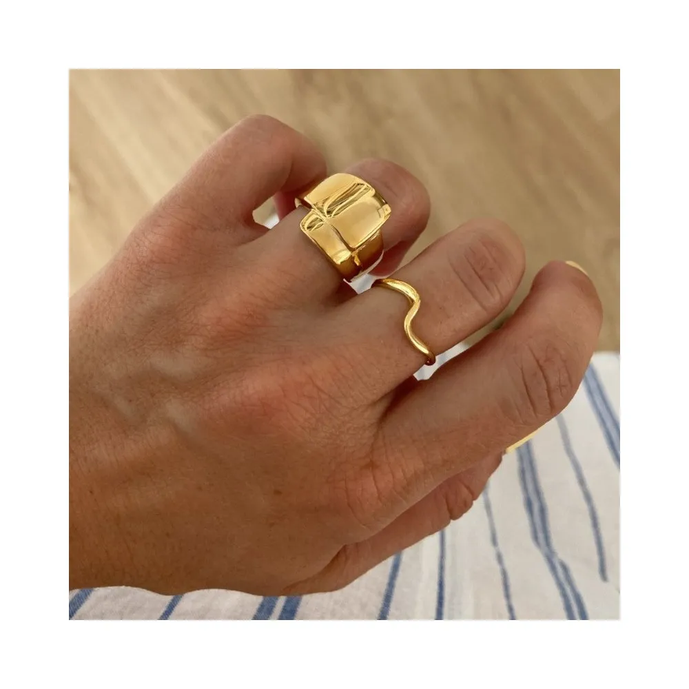 Anillo Waves Oro