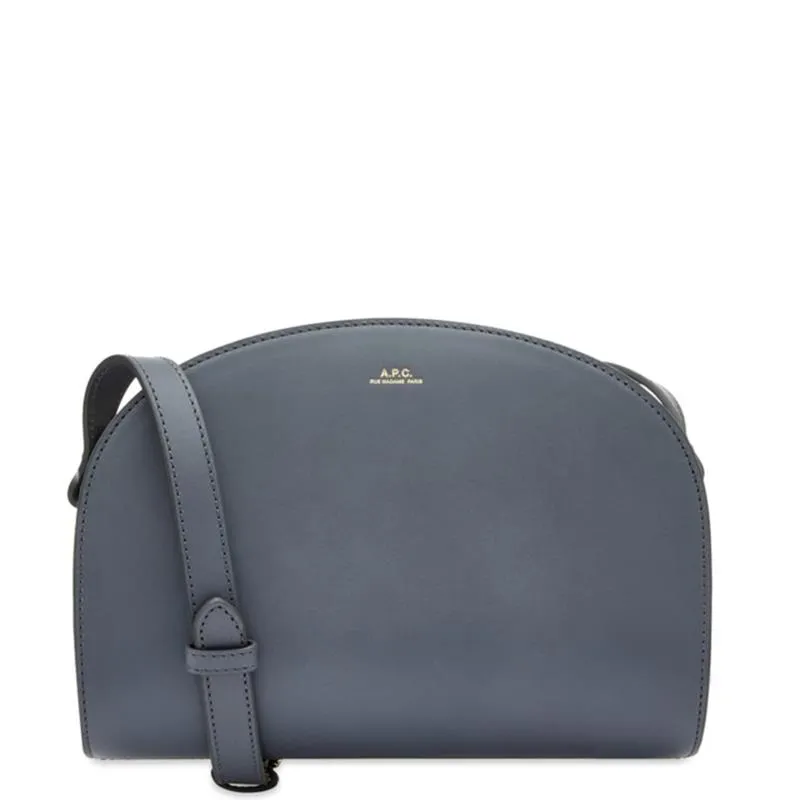 A.P.C. BOLSO BANDOLERO DEMI LUNE STEEL