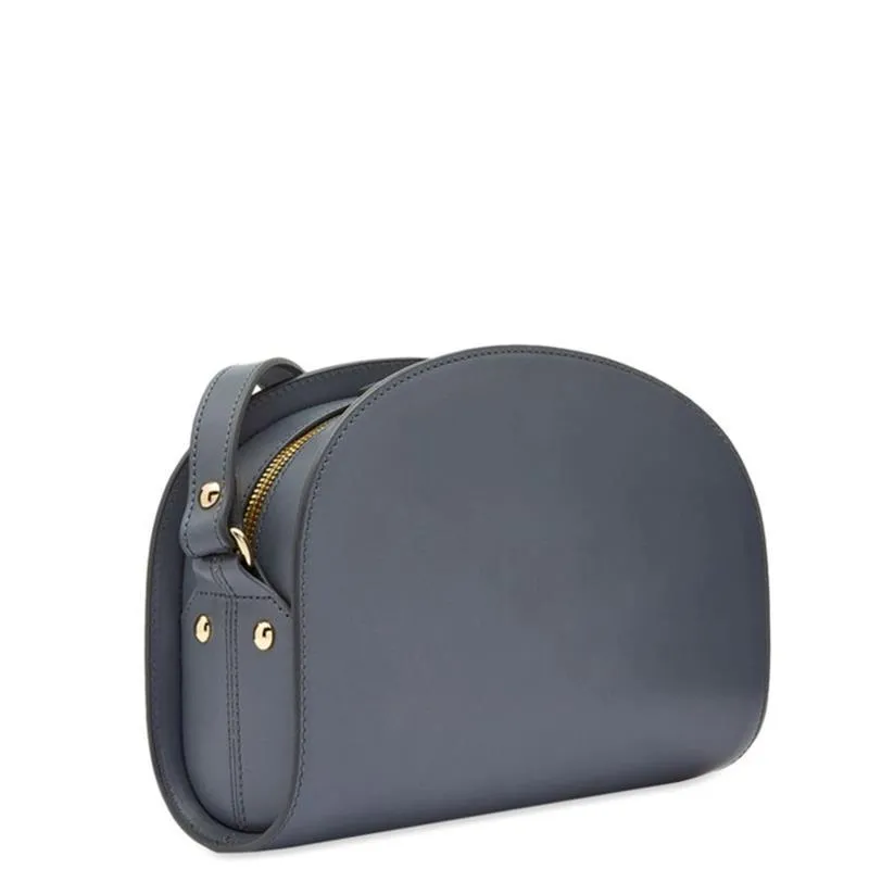 A.P.C. BOLSO BANDOLERO DEMI LUNE STEEL