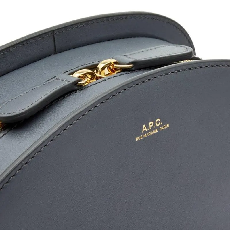 A.P.C. BOLSO BANDOLERO DEMI LUNE STEEL