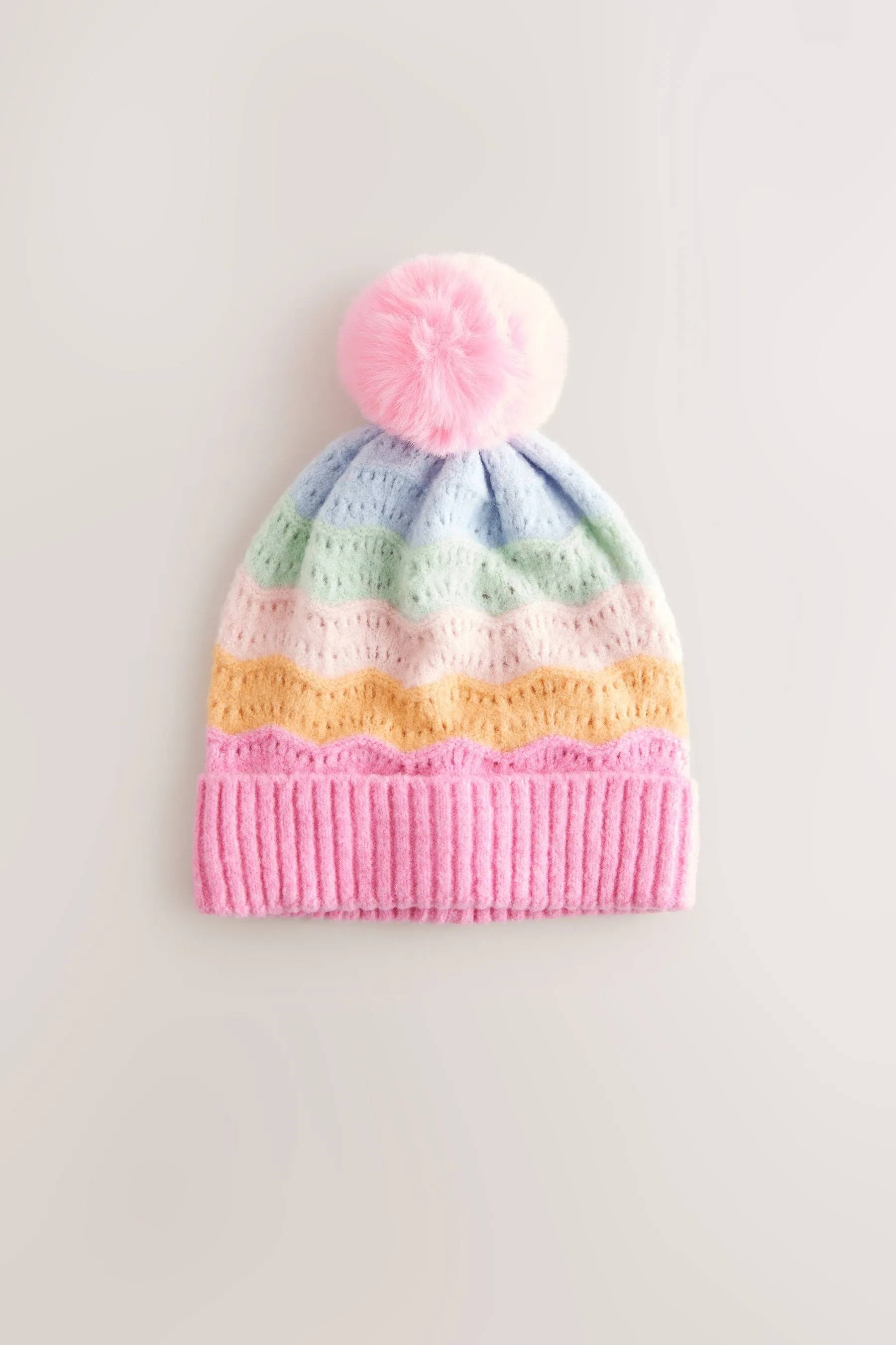 ARCOíRIS MULTICOLOR  HAT AND SNOOD SET (116YRS)