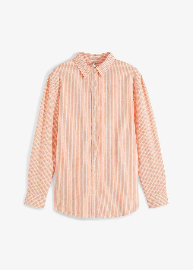 BLUSA NARANJA CáLIDOBLANCO LANA CON RAYAS