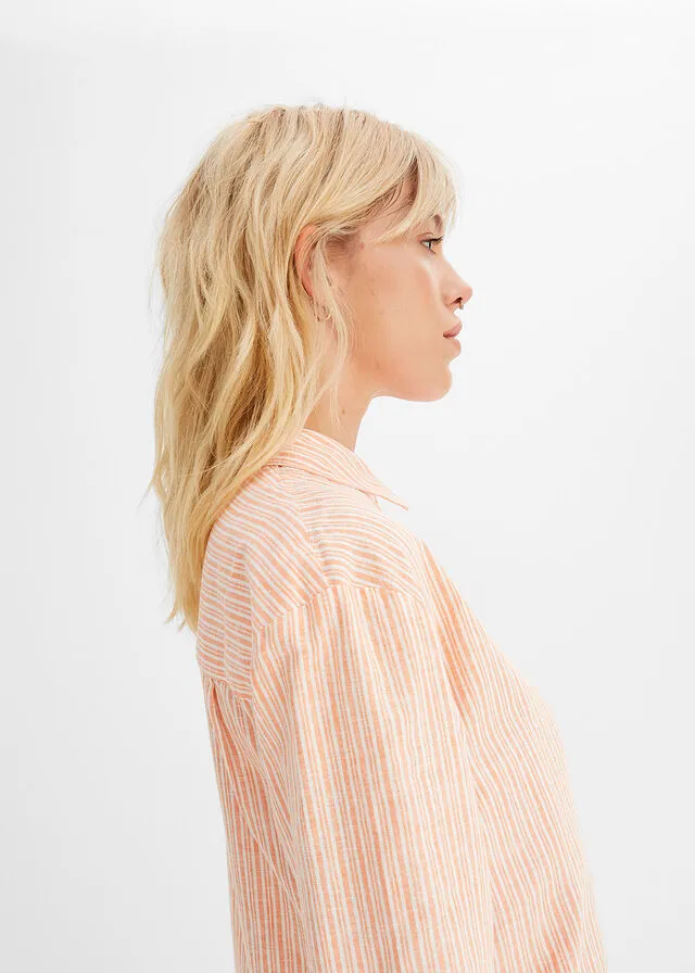 BLUSA NARANJA CáLIDOBLANCO LANA CON RAYAS