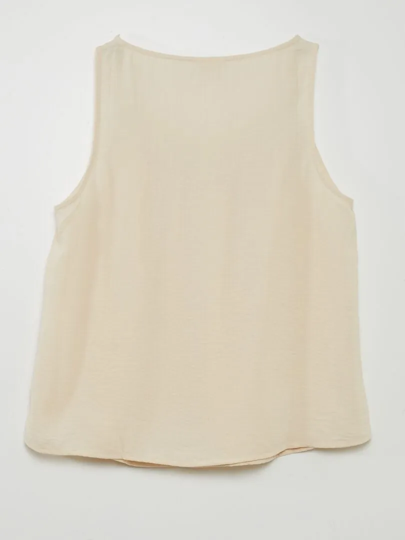 BLUSA SIN MANGAS 'JDY'  BEIGE