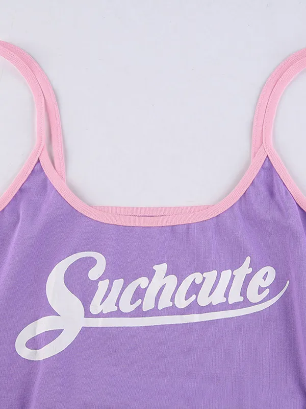 Body con estampado de letras en contraste