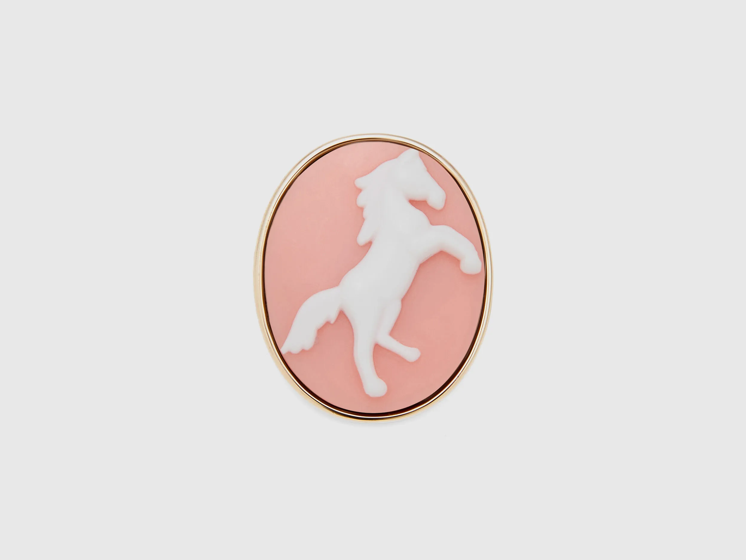 Broche camafeo rosa