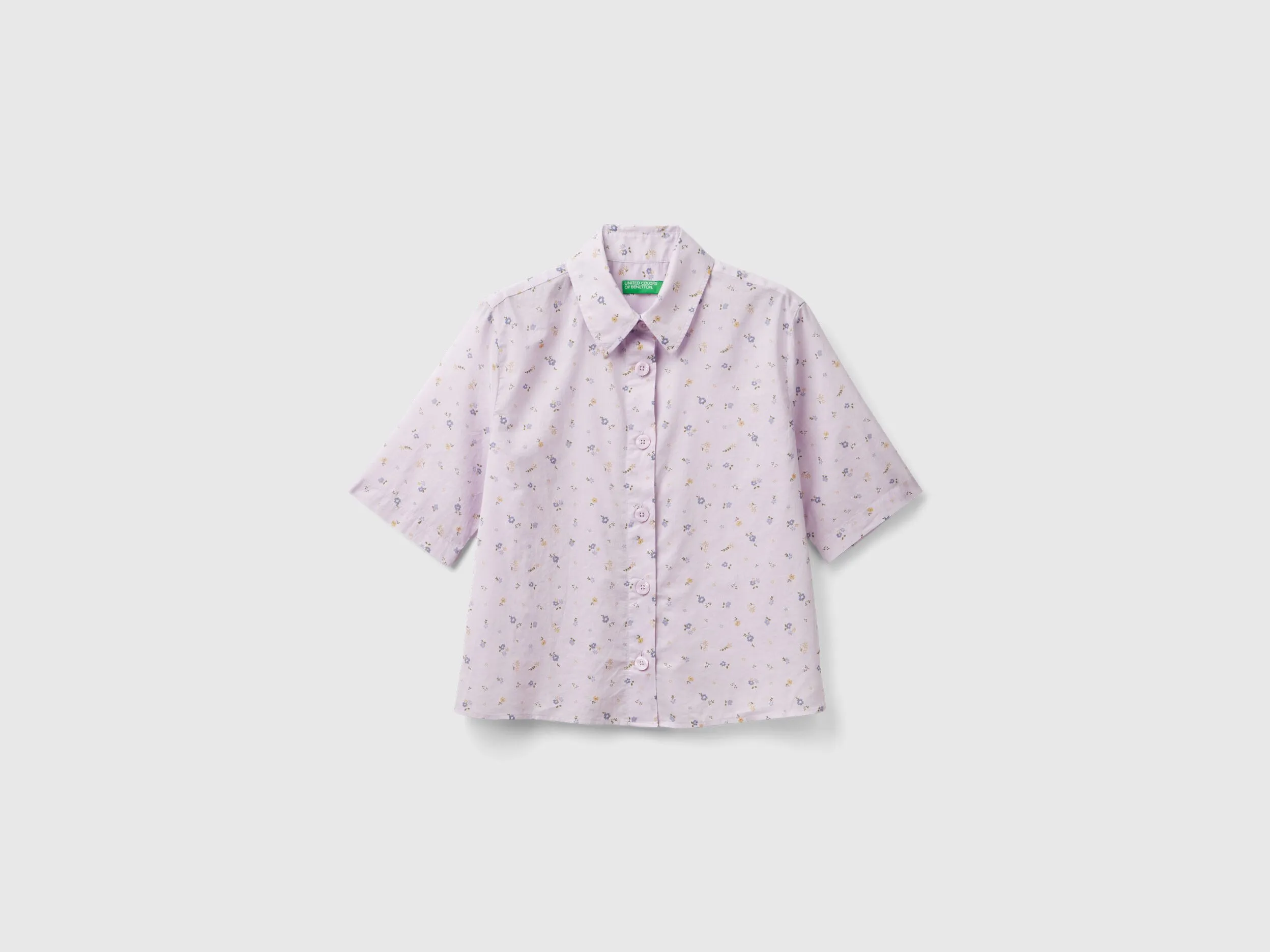 Camisa estampada de manga corta