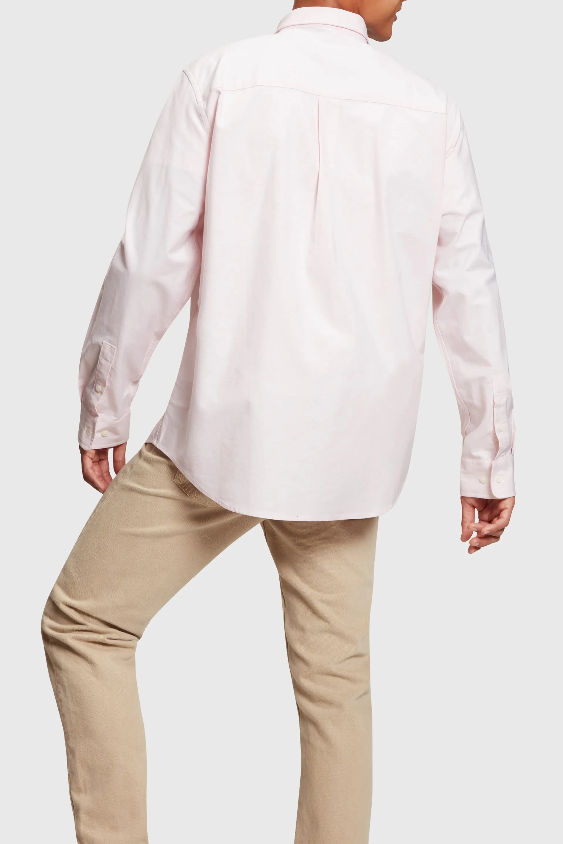 Camisa Oxford de corte holgado con estampado allover