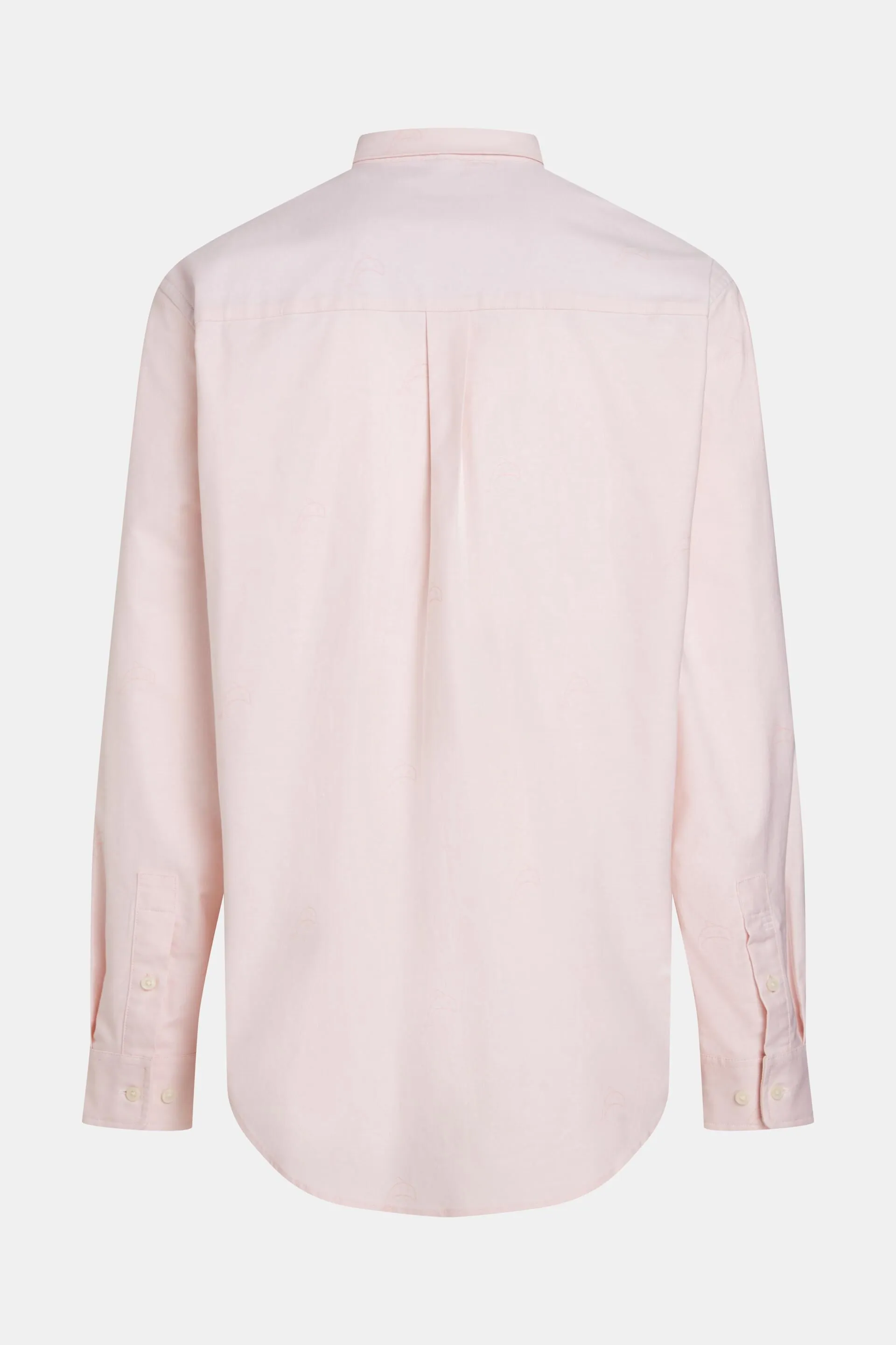 Camisa Oxford de corte holgado con estampado allover