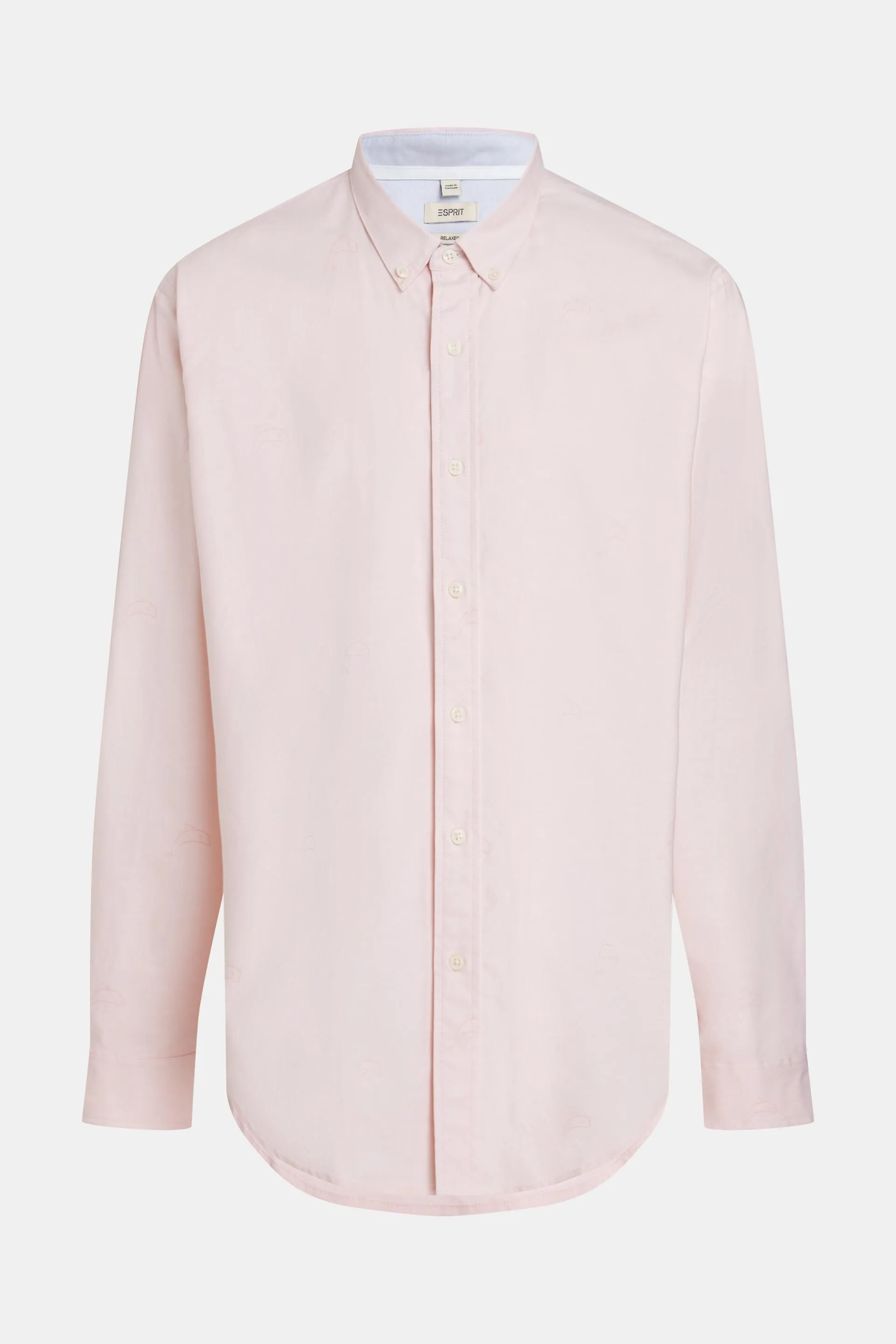 Camisa Oxford de corte holgado con estampado allover