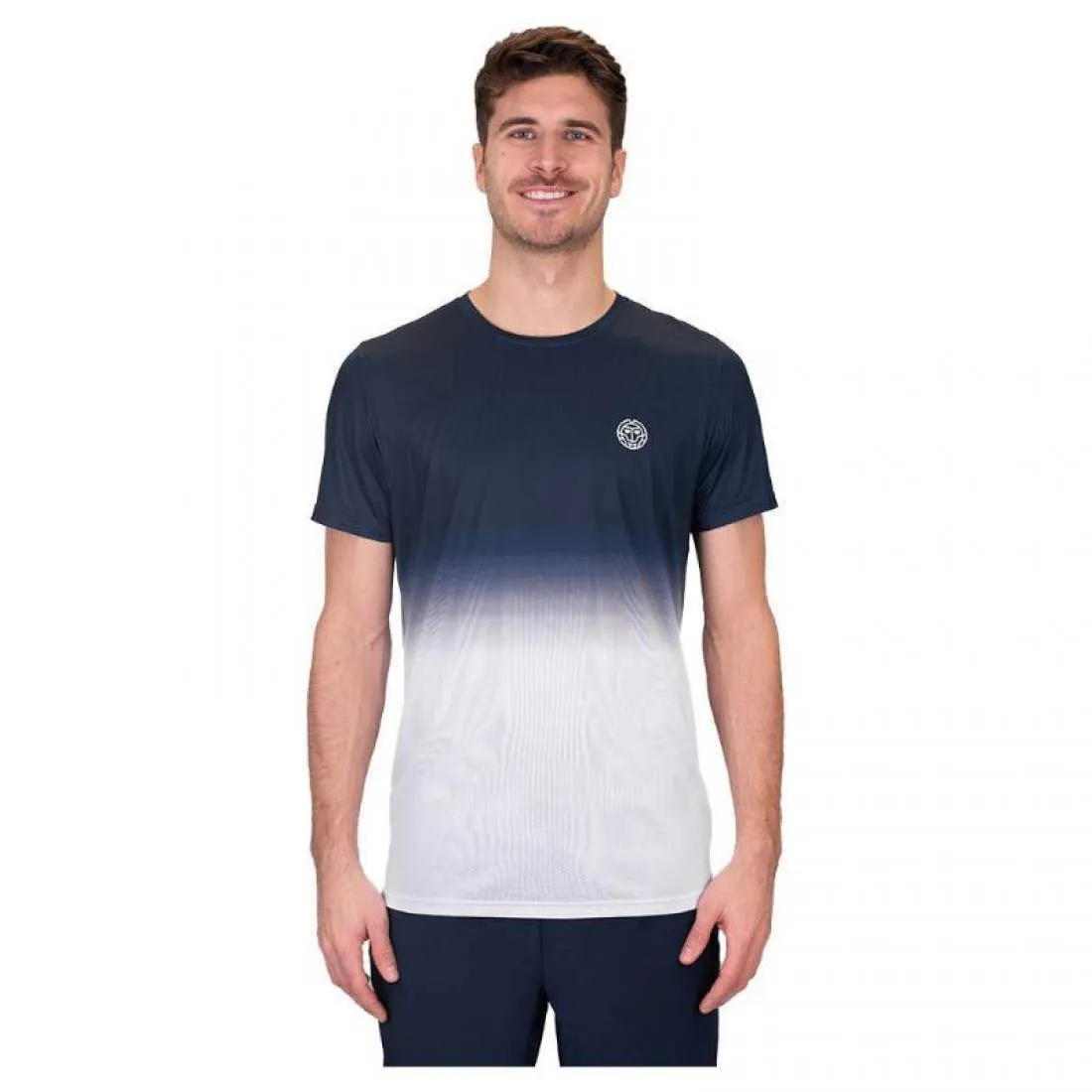 Camiseta Bidi Badu Crew Gradiant Azul Oscuro Blanco | BIDI BADU
