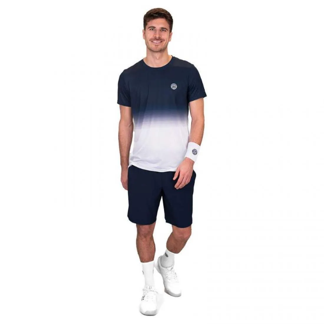 Camiseta Bidi Badu Crew Gradiant Azul Oscuro Blanco | BIDI BADU