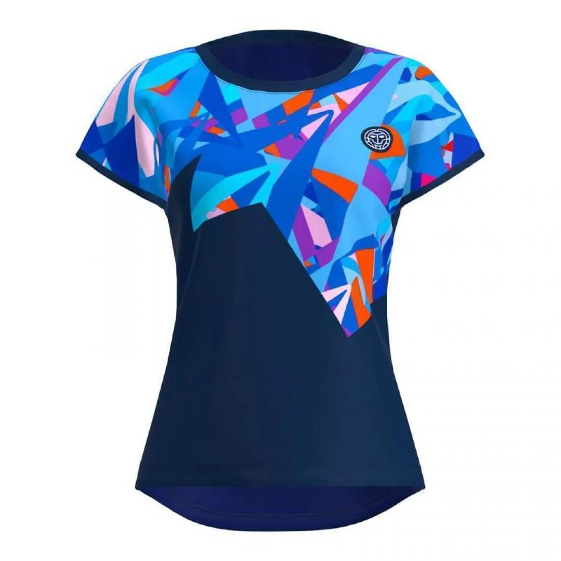 Camiseta Bidi Badu Spike Capsleeve Azul Oscuro Mujer | BIDI BADU