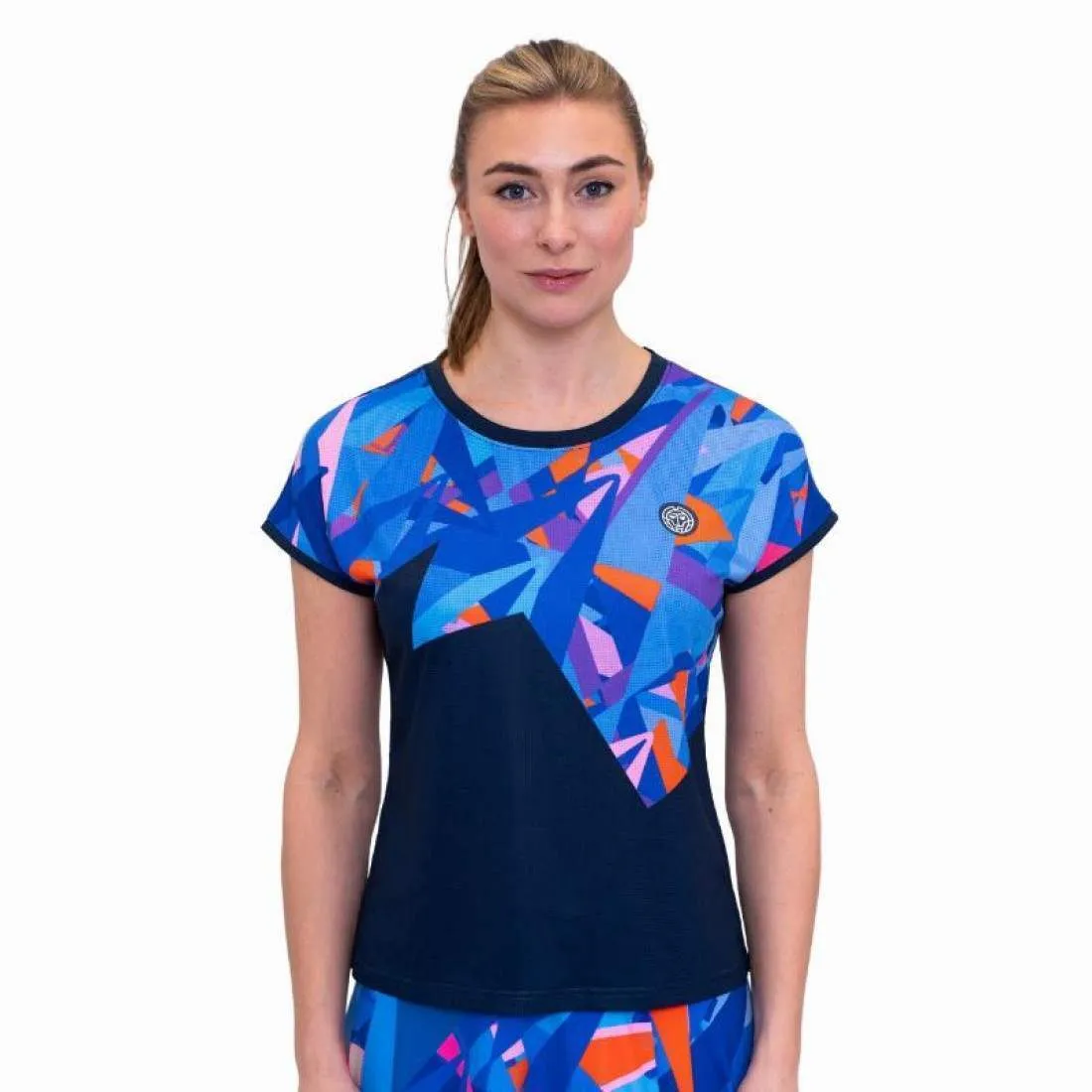 Camiseta Bidi Badu Spike Capsleeve Azul Oscuro Mujer | BIDI BADU