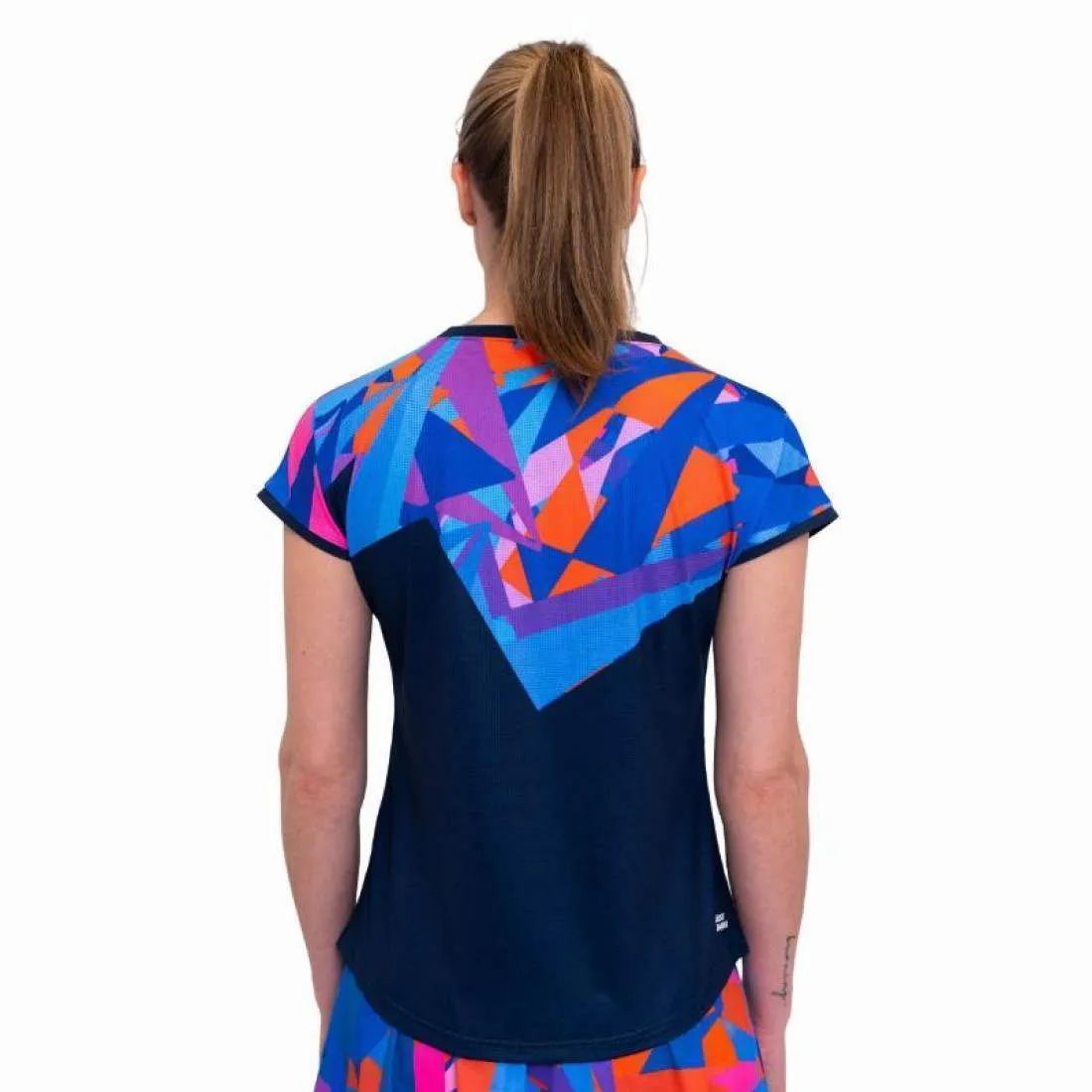 Camiseta Bidi Badu Spike Capsleeve Azul Oscuro Mujer | BIDI BADU