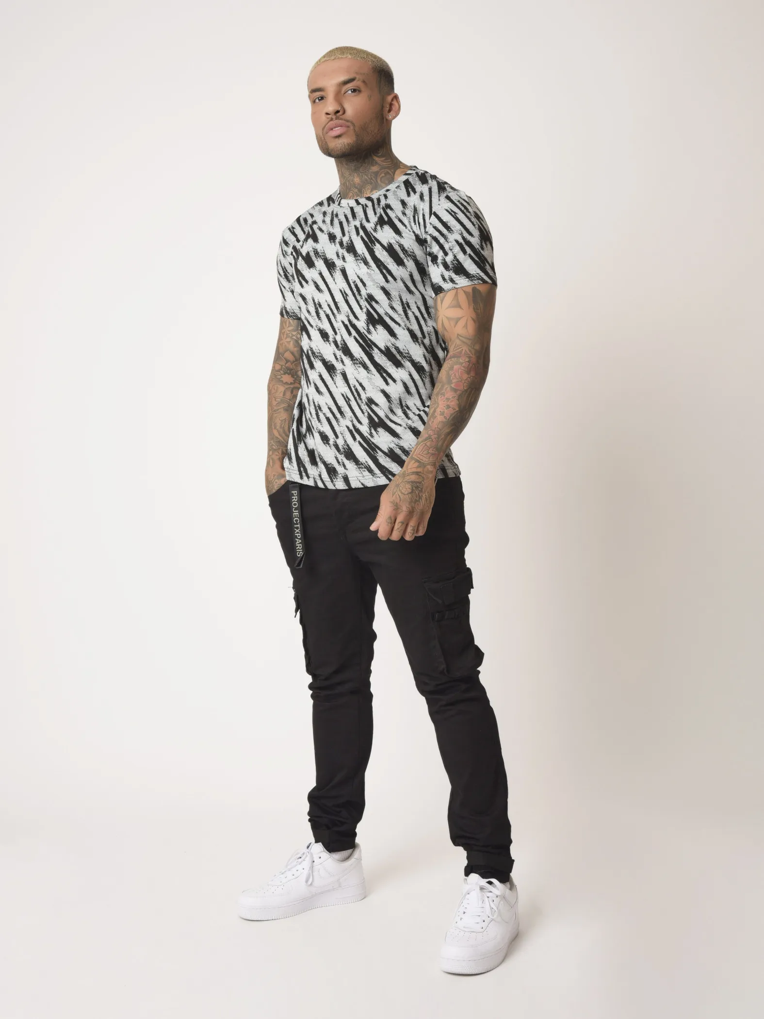 Camiseta con estampado gráfico de cebra