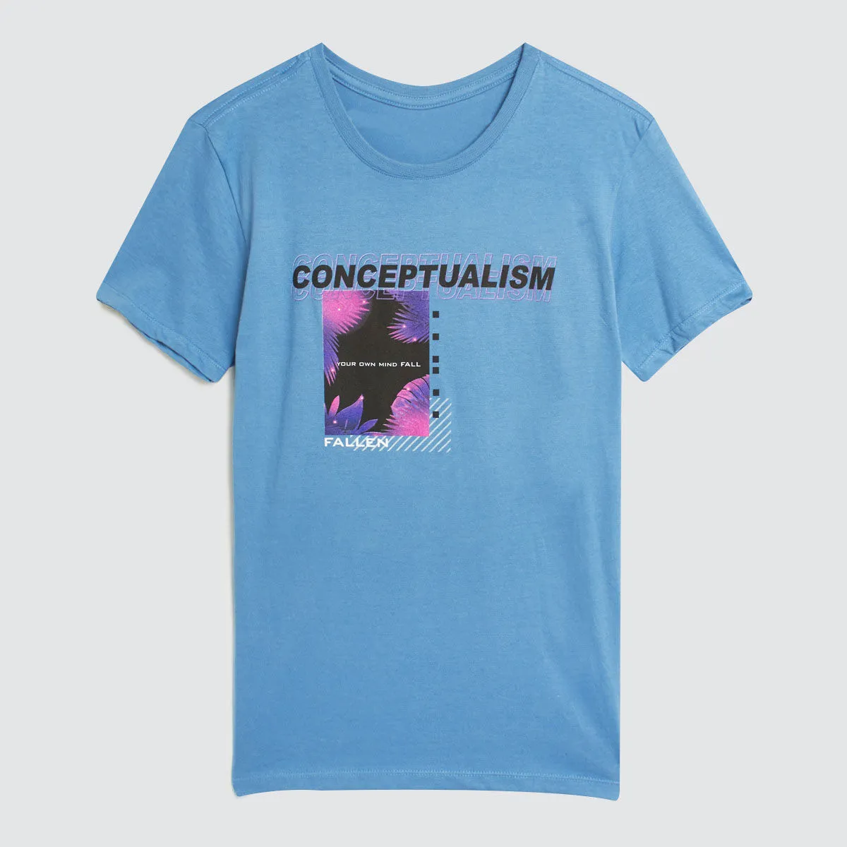 Camiseta Cuello Redondo Con Estampado Para Hombre