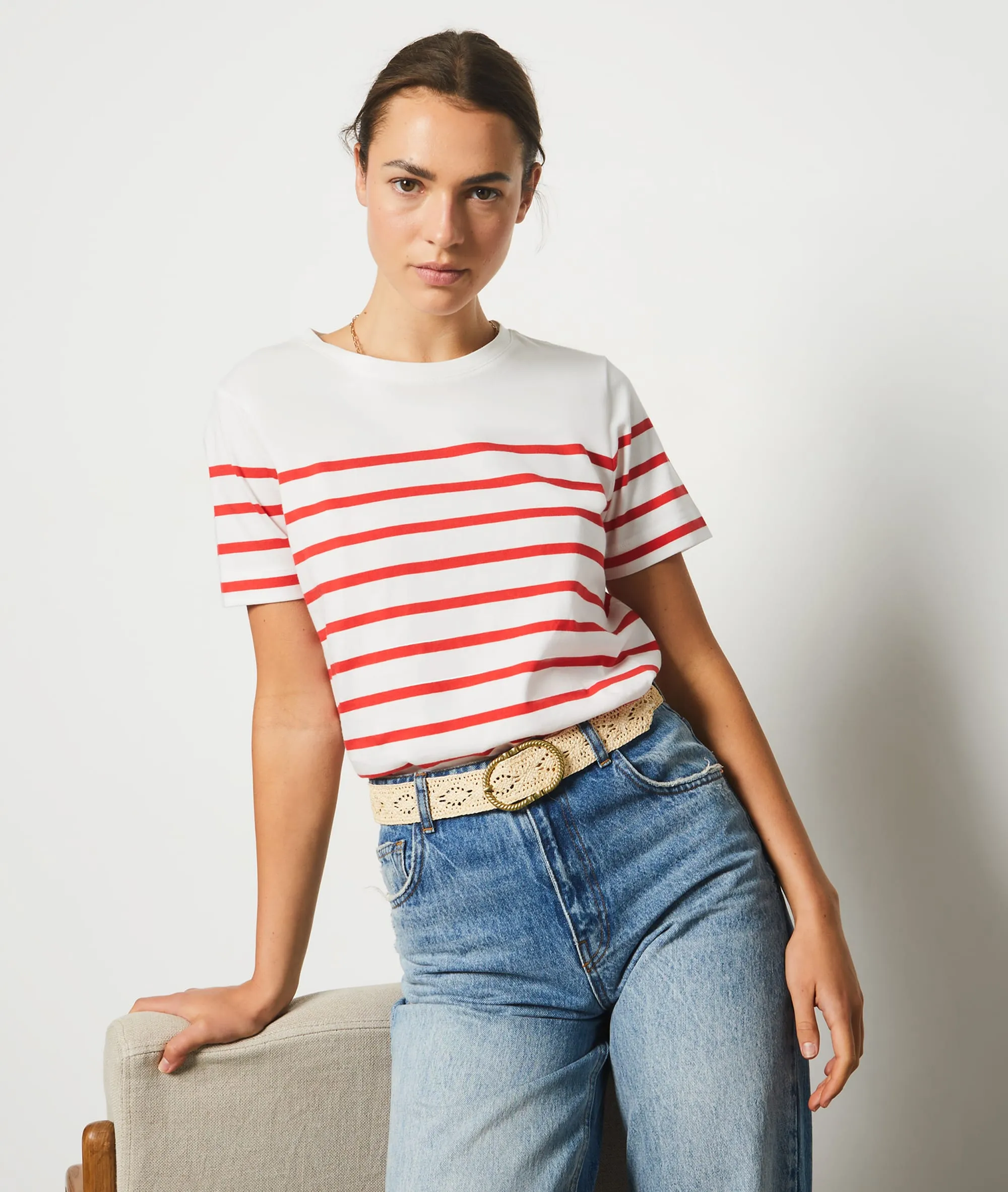 CAMISETA ESTAMPADO DE RAYAS PONITA ROUGE  ETAM