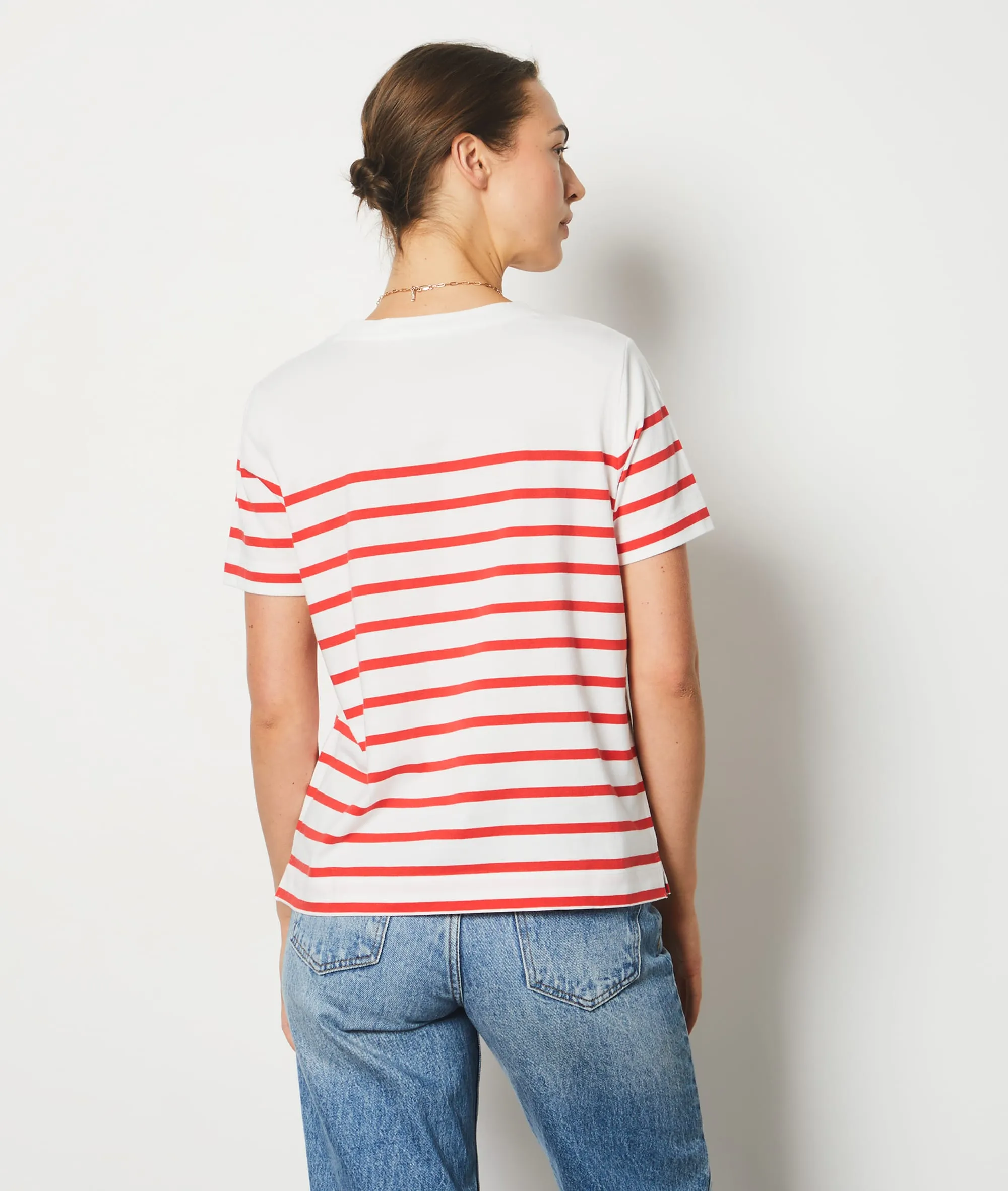 CAMISETA ESTAMPADO DE RAYAS PONITA ROUGE  ETAM