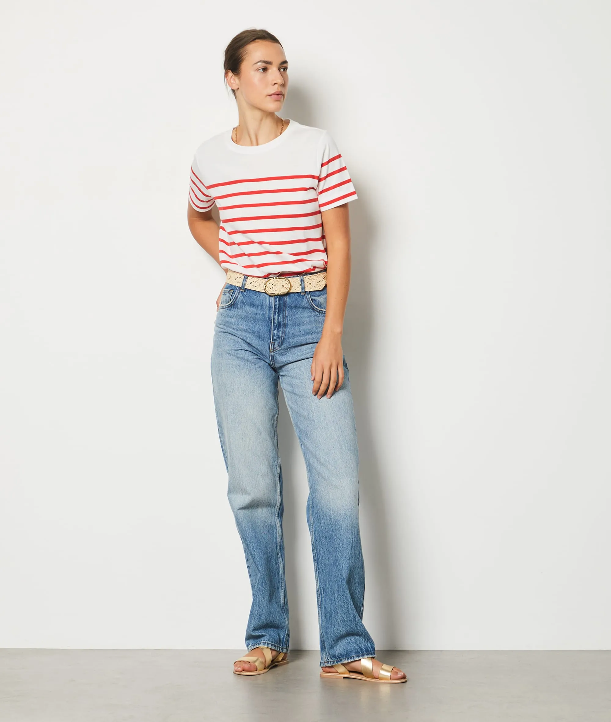 CAMISETA ESTAMPADO DE RAYAS PONITA ROUGE  ETAM