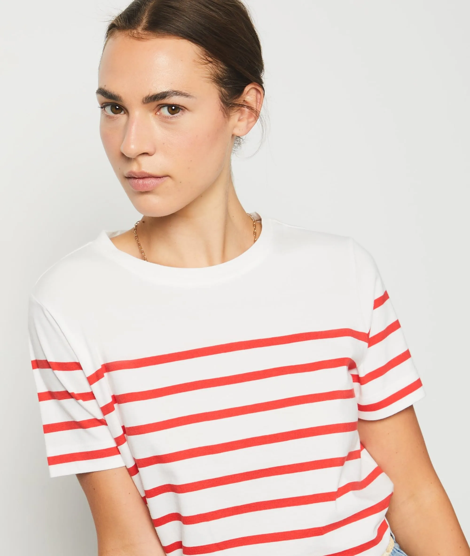 CAMISETA ESTAMPADO DE RAYAS PONITA ROUGE  ETAM