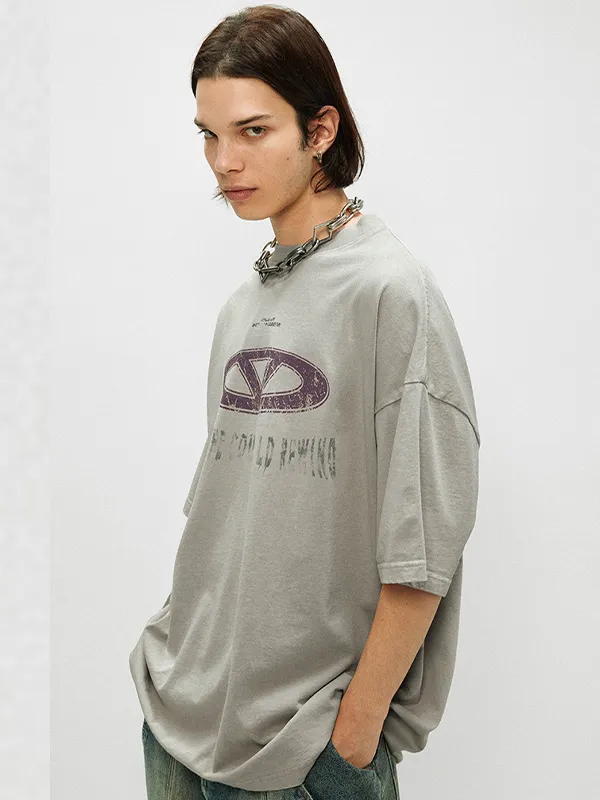 Camiseta extragrande de manga corta con estampado de estrellas