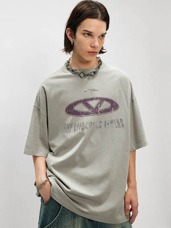 Camiseta extragrande de manga corta con estampado de estrellas