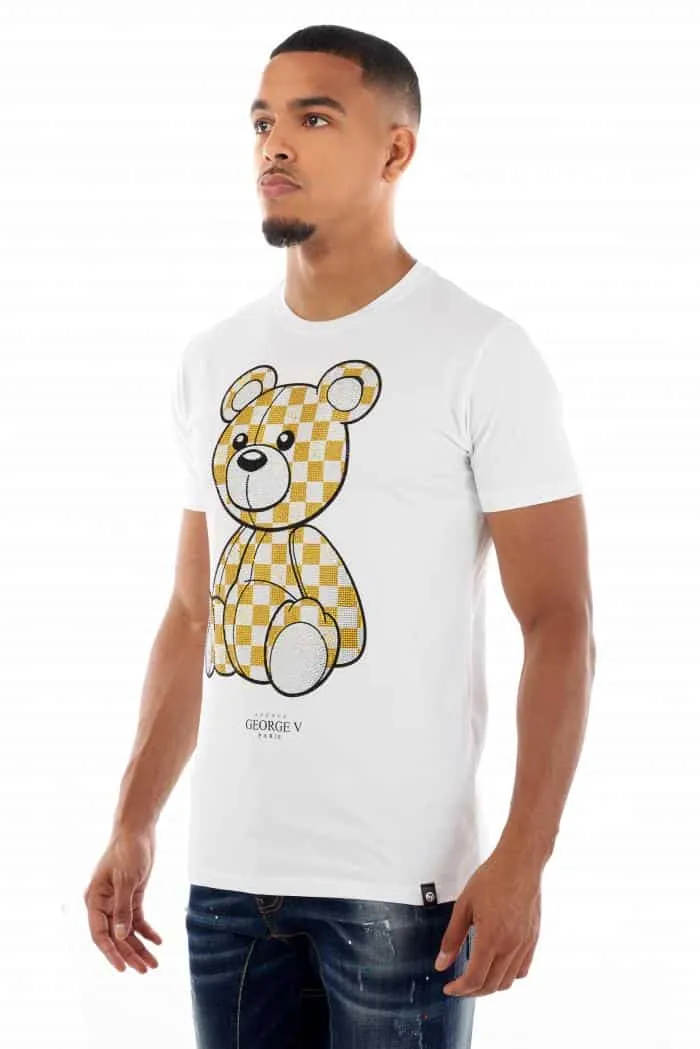CAMISETA GEORGE V  GV2392 WHT/YELLOW