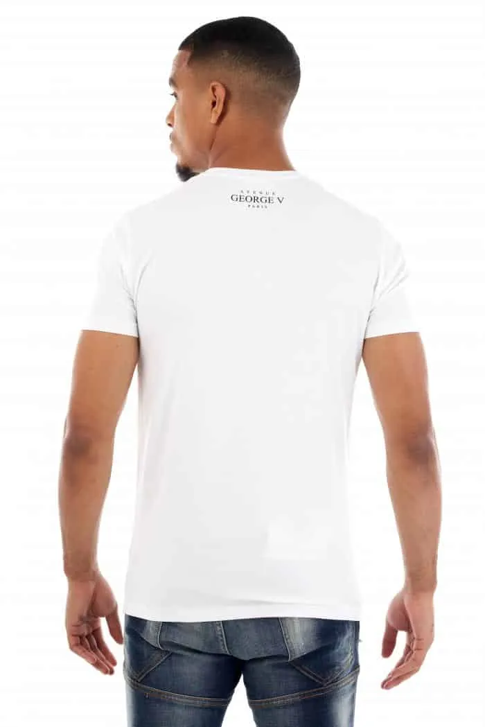 CAMISETA GEORGE V  GV2392 WHT/YELLOW