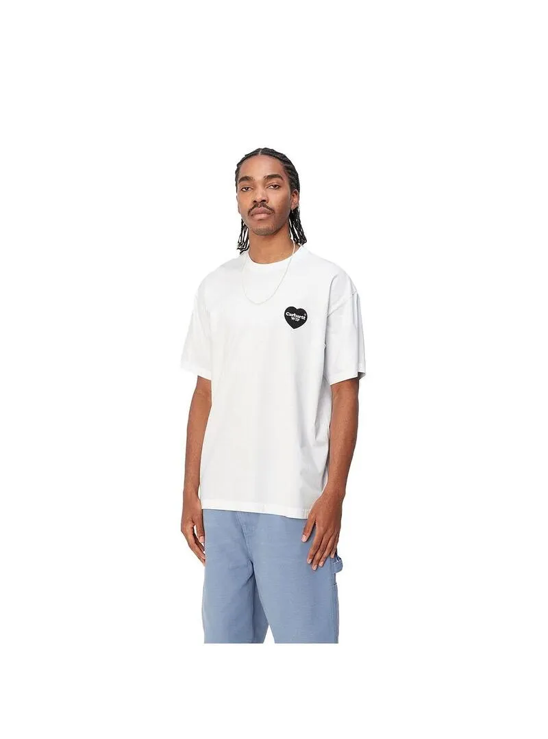 Camiseta Hombre Carhartt WIP Heart Bandana Blanca