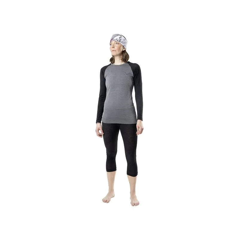 Camiseta interior de manga larga para mujer Dynafit Tour Light Merino (Black Out)