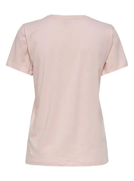 camiseta only lava rosa para mujer