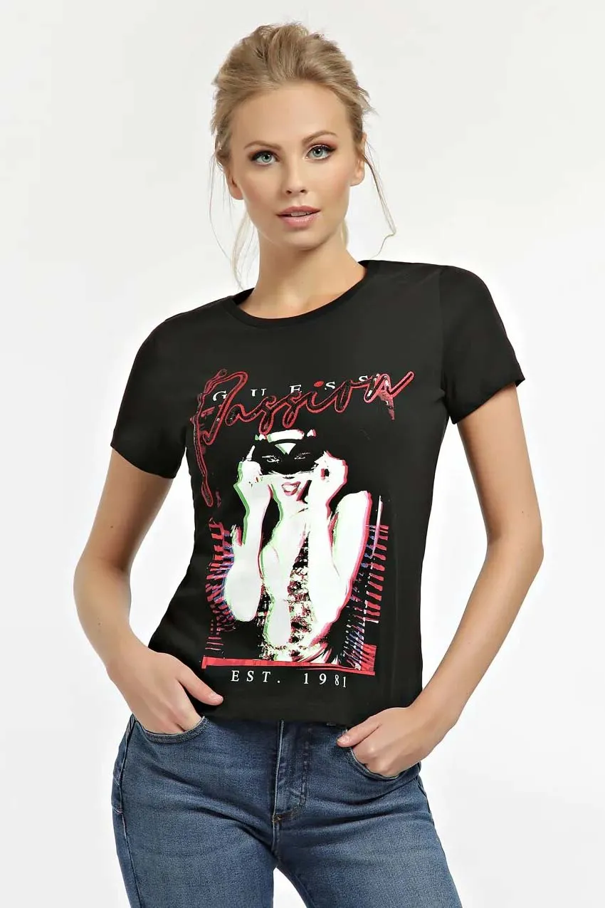Camiseta para mujer de Guess Jeans – W0BI09I3Z00