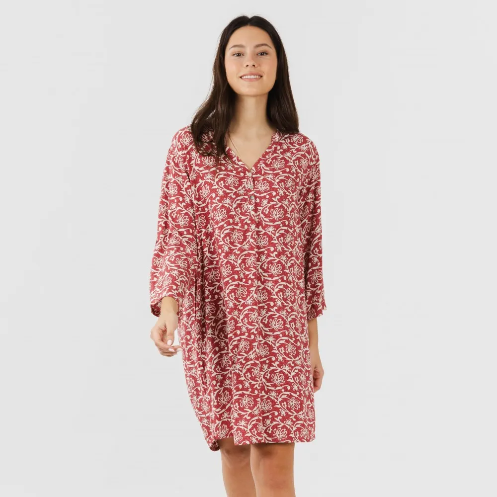 Camisola viscosa Reina marsala