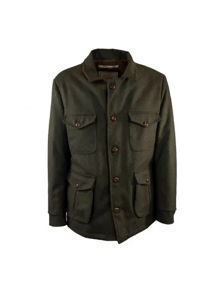 CAPALBIO Capalbio Field Jacket Lana Verde Bosco