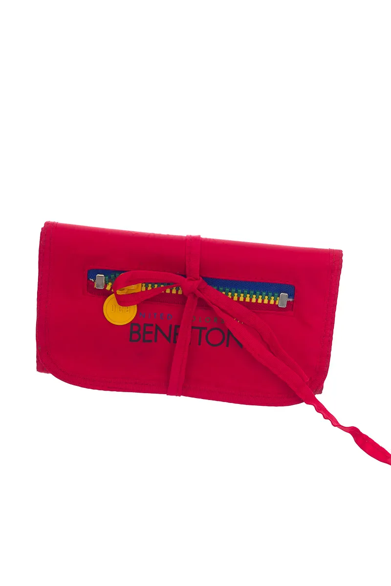 CARTERA / BOLSO / MONEDERO COLOR ROJO  UNITED COLORS OF BENETTON