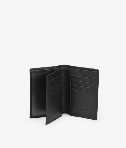 Cartera piel marrón sin portamonedas